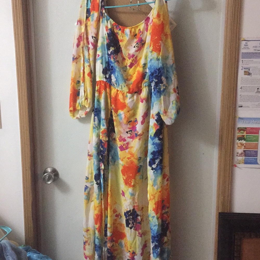 This bright gorgeous dress!!!